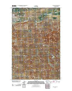 Malta East Montana Historical topographic map, 1:24000 scale, 7.5 X 7.5 Minute, Year 2011