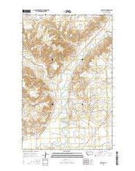 Malta NE Montana Current topographic map, 1:24000 scale, 7.5 X 7.5 Minute, Year 2014