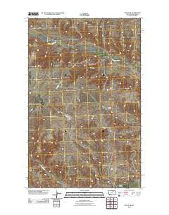 Malta NW Montana Historical topographic map, 1:24000 scale, 7.5 X 7.5 Minute, Year 2011