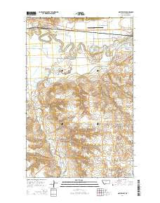 Malta West Montana Current topographic map, 1:24000 scale, 7.5 X 7.5 Minute, Year 2014