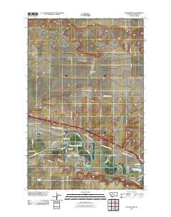 Manchester Montana Historical topographic map, 1:24000 scale, 7.5 X 7.5 Minute, Year 2011