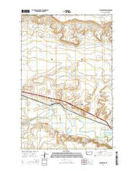 Manchester Montana Current topographic map, 1:24000 scale, 7.5 X 7.5 Minute, Year 2014