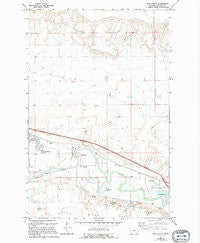 Manchester Montana Historical topographic map, 1:24000 scale, 7.5 X 7.5 Minute, Year 1965