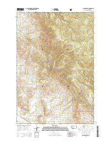 Manger Park Montana Current topographic map, 1:24000 scale, 7.5 X 7.5 Minute, Year 2014
