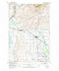 Manhattan Montana Historical topographic map, 1:62500 scale, 15 X 15 Minute, Year 1949