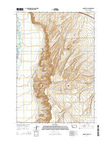 Manhattan SW Montana Current topographic map, 1:24000 scale, 7.5 X 7.5 Minute, Year 2014