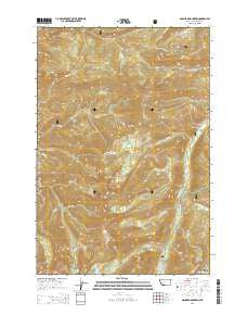 Manhead Mountain Montana Current topographic map, 1:24000 scale, 7.5 X 7.5 Minute, Year 2014