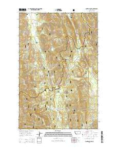 Mantrap Fork Montana Current topographic map, 1:24000 scale, 7.5 X 7.5 Minute, Year 2014