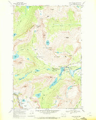 Many Glacier Montana Historical topographic map, 1:24000 scale, 7.5 X 7.5 Minute, Year 1968