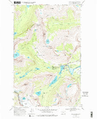 Many Glacier Montana Historical topographic map, 1:24000 scale, 7.5 X 7.5 Minute, Year 1968
