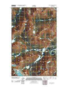 Many Glacier Montana Historical topographic map, 1:24000 scale, 7.5 X 7.5 Minute, Year 2011