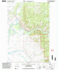 Marcum Mountain Montana Historical topographic map, 1:24000 scale, 7.5 X 7.5 Minute, Year 2001