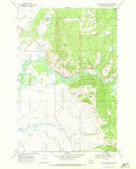 Marcum Mountain Montana Historical topographic map, 1:24000 scale, 7.5 X 7.5 Minute, Year 1968