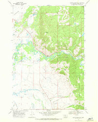 Marcum Mountain Montana Historical topographic map, 1:24000 scale, 7.5 X 7.5 Minute, Year 1968