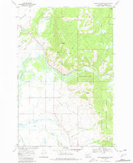 Marcum Mountain Montana Historical topographic map, 1:24000 scale, 7.5 X 7.5 Minute, Year 1968