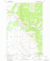 Marcum Mountain Montana Historical topographic map, 1:24000 scale, 7.5 X 7.5 Minute, Year 1968