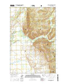 Marcum Mountain Montana Current topographic map, 1:24000 scale, 7.5 X 7.5 Minute, Year 2014