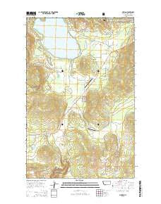 Marion Montana Current topographic map, 1:24000 scale, 7.5 X 7.5 Minute, Year 2014