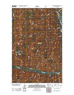Marmot Mountain Montana Historical topographic map, 1:24000 scale, 7.5 X 7.5 Minute, Year 2011