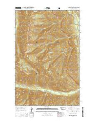 Marmot Mountain Montana Current topographic map, 1:24000 scale, 7.5 X 7.5 Minute, Year 2014