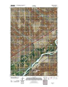 Marsh Montana Historical topographic map, 1:24000 scale, 7.5 X 7.5 Minute, Year 2011