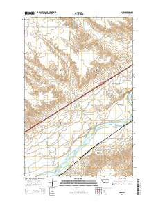 Marsh Montana Current topographic map, 1:24000 scale, 7.5 X 7.5 Minute, Year 2014