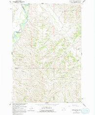 Marsh Coulee Montana Historical topographic map, 1:24000 scale, 7.5 X 7.5 Minute, Year 1960