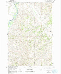Marsh Coulee Montana Historical topographic map, 1:24000 scale, 7.5 X 7.5 Minute, Year 1960