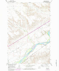 Marsh Montana Historical topographic map, 1:24000 scale, 7.5 X 7.5 Minute, Year 1967