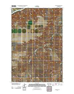 Marsh SW Montana Historical topographic map, 1:24000 scale, 7.5 X 7.5 Minute, Year 2011