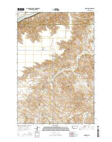 Marsh SW Montana Current topographic map, 1:24000 scale, 7.5 X 7.5 Minute, Year 2014