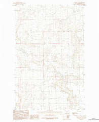 Martin Lake Montana Historical topographic map, 1:24000 scale, 7.5 X 7.5 Minute, Year 1984