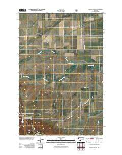 Martin Coulee Montana Historical topographic map, 1:24000 scale, 7.5 X 7.5 Minute, Year 2011