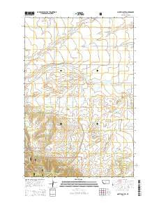 Martin Coulee Montana Current topographic map, 1:24000 scale, 7.5 X 7.5 Minute, Year 2014