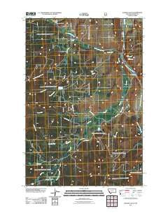 Maukey Gulch Montana Historical topographic map, 1:24000 scale, 7.5 X 7.5 Minute, Year 2011