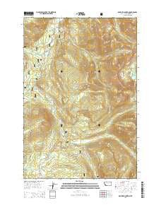 Maurice Mountain Montana Current topographic map, 1:24000 scale, 7.5 X 7.5 Minute, Year 2014
