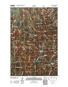 Maxville Montana Historical topographic map, 1:24000 scale, 7.5 X 7.5 Minute, Year 2011