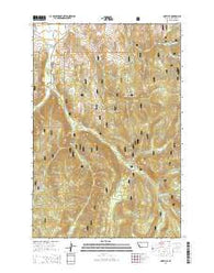 Maxville Montana Current topographic map, 1:24000 scale, 7.5 X 7.5 Minute, Year 2014