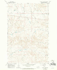 Maxwell Coulee Montana Historical topographic map, 1:24000 scale, 7.5 X 7.5 Minute, Year 1967