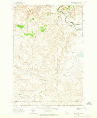 Maxwell Ranch Montana Historical topographic map, 1:24000 scale, 7.5 X 7.5 Minute, Year 1962