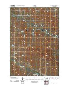 Maxwell Butte Montana Historical topographic map, 1:24000 scale, 7.5 X 7.5 Minute, Year 2011