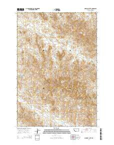 Maxwell Butte Montana Current topographic map, 1:24000 scale, 7.5 X 7.5 Minute, Year 2014