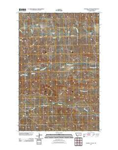 Maxwell Coulee Montana Historical topographic map, 1:24000 scale, 7.5 X 7.5 Minute, Year 2011