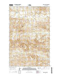 Maxwell Coulee Montana Current topographic map, 1:24000 scale, 7.5 X 7.5 Minute, Year 2014
