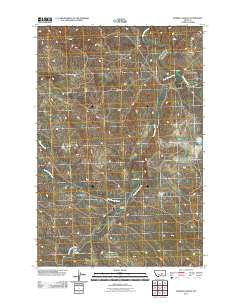 Maxwell Ranch Montana Historical topographic map, 1:24000 scale, 7.5 X 7.5 Minute, Year 2011