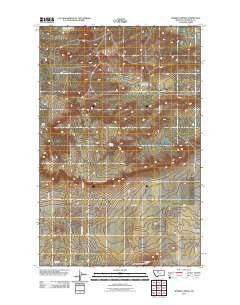 McBridy Spring Montana Historical topographic map, 1:24000 scale, 7.5 X 7.5 Minute, Year 2011