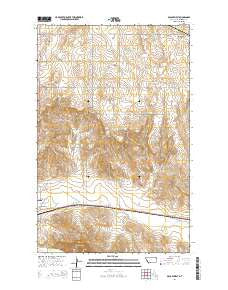 McCabe West Montana Current topographic map, 1:24000 scale, 7.5 X 7.5 Minute, Year 2014