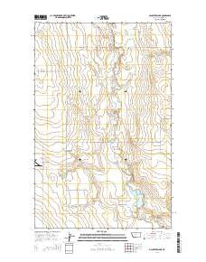 McCarters Lake Montana Current topographic map, 1:24000 scale, 7.5 X 7.5 Minute, Year 2014