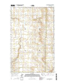 McCarters Lake SE Montana Current topographic map, 1:24000 scale, 7.5 X 7.5 Minute, Year 2014