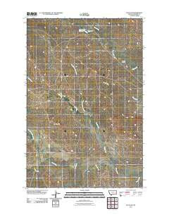 McCloud Montana Historical topographic map, 1:24000 scale, 7.5 X 7.5 Minute, Year 2011